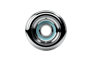 Round Eyelet isolated on transparent background.