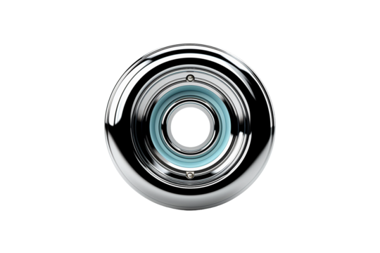 Round Eyelet isolated on transparent background.