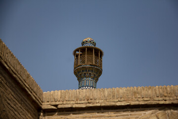 the beautiful architecture of the old jame mosque in isfahan, Iran