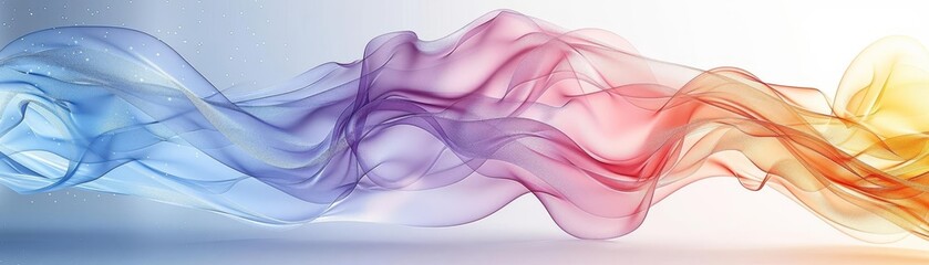 Air flow set of vector elements on a white background Abstract light effect blowing from an air conditioner