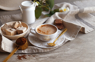 Coffee, Cappuccino, Coffee with Milk, Mocha, Latte