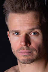 Obraz premium Business solutions. Young attractive manager posing on a white background.