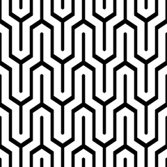 Jagged stripes motif. Linear backdrop. Geometric waves ornament. Zigzag lines background. Curves image. Seamless pattern. Digital paper, textile print, web design