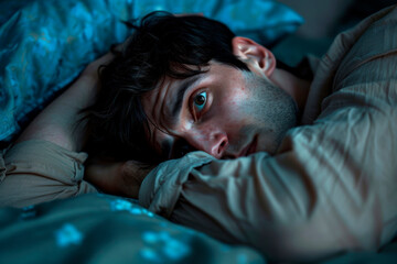 man with insomnia
