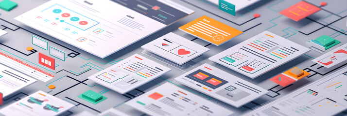 Sophisticated Illustration of UX Information Architecture and User Interactivity