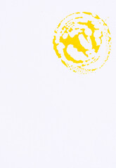 background with  yellow round circle abstract