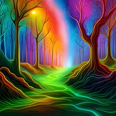 colorful tree