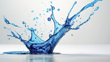 blue paint splash
