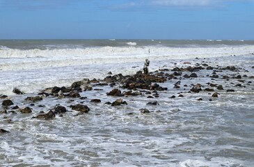 Lido di Ostia - Statua del Nettuno sulla scogliera