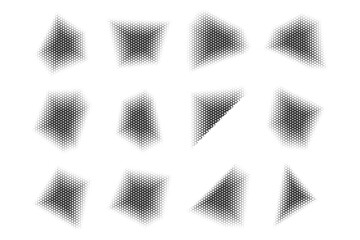 Grunge Blobs Fluid Shapes pictogram symbol visual illustration Set.