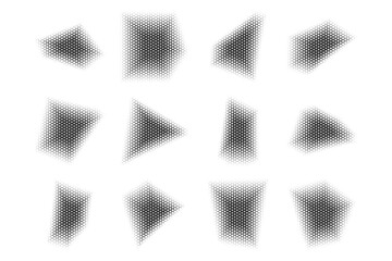 Grunge Blobs Fluid Shapes pictogram symbol visual illustration Set.