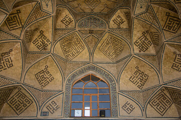 The Islamic architectural space of the Old Grand Mosque of Isfahan, Iran
