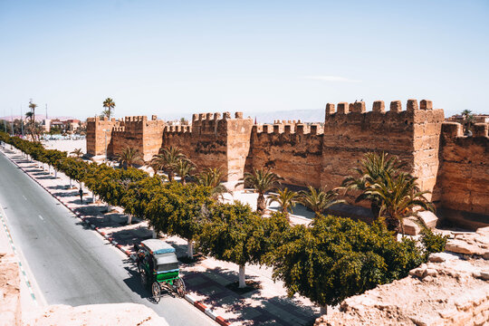 Fortress wall in the city of Taroudant, Morocco

