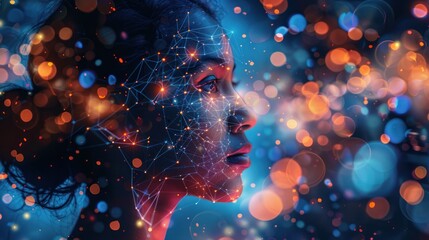 The Woman of Constellations. Generative AI