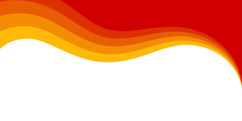 Elegant abstract background with orange wave flow shape. Orange curve background.