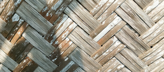 Bamboo woven wall