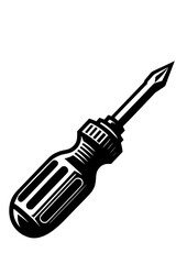 Fototapeta premium Screwdriver Svg, Mechanic Tool Svg, Repair Svg, Screwdriver Silhouette, Screwdriver PNG, Screwdriver Clipart, Screwdriver Cut file for Cricut, Construction SVG