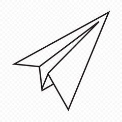 Paper plane icon. vector illustration