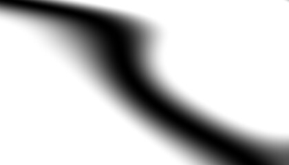 Blurred transparent gradient background. Elegant black wavy line on Transparent png overlay...