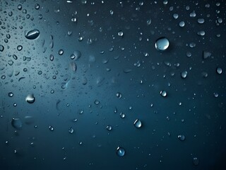 Blue Texture Background Water Drops