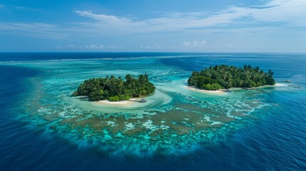 Experiencing the tranquility of the Maldives islands where white sandy beaches meet crystal-clear turquoise waters ideal for snorkeling and discovering