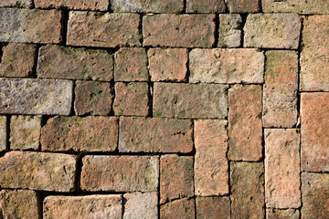 brick floor old dirty pattern structure texture material background photo street photo