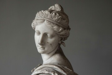 Porträt einer weiblichen Griechischen Statue 