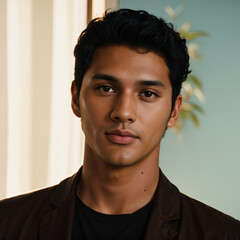 Obraz premium Portrait of a Handsome Man