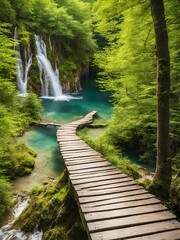 waterfall in the jungle