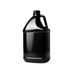 Obraz premium black plastic container on Isolated transparent background png. generated with AI