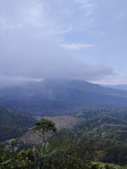 Bali Island : clouds over the mountains