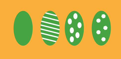 green ovals different design theme