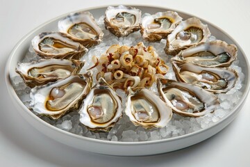 Culinary Perfection: 2-to-Tango Oysters on Ice with Shallot and Red Wine Vinegar