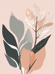 Captivating Minimalist Botanical Artwork