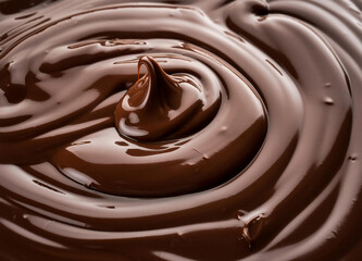 Close up of chocolate swirl background