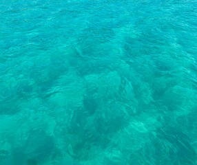 Background picture of sea water. Clear sea water with small waves. It is a warm, fun atmosphere,...