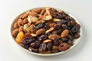 Obraz premium Meticulously Crafted Almond Lover's Trail Mix with Decadent Almonds