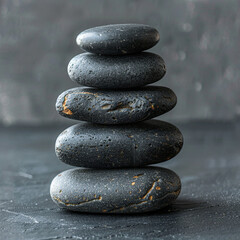 Zen stones for life balance background. Spa therapy and meditation concept