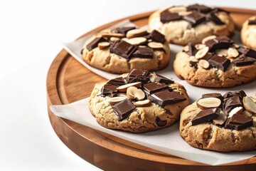Tempting Almond Chocolate Biscuits for Dessert