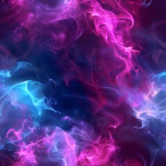 Fototapeta premium neon smoke tile seamlesss pattern background