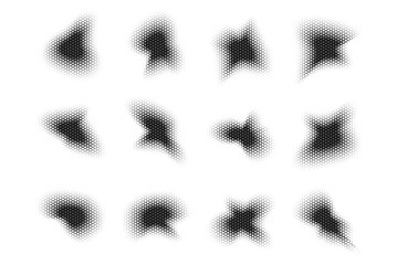 Halftone Triangle Pattern, Reprographic Technique for Simulating Background Set Minimal Style Dynamic Wallpaper