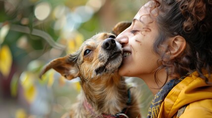 Joyful Interactions: Pets and Owners Celebrating World Smile Day
woman with her dog