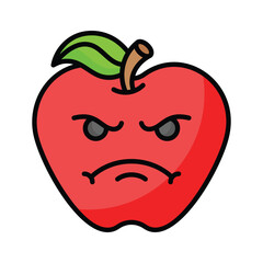 Have a look at this amazing icon of angry emoji, premium vector