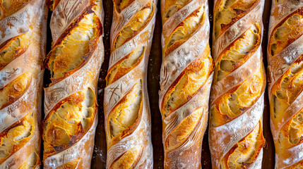 A close up of bread sticks on a baking sheet. - Powered by Adobe