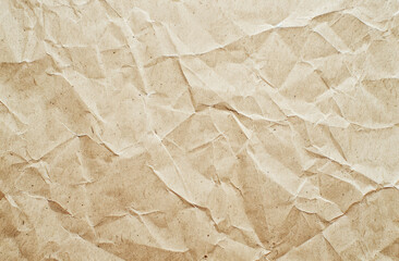 Fototapeta premium vintage wrinkled paper texture in beige tones