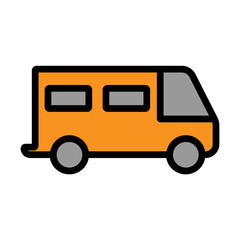 Ambulance Line Filled Icon Design