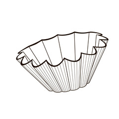 metal fluted round cake pan