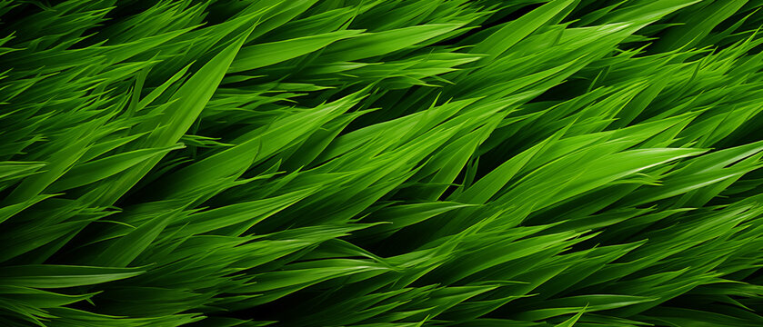 Dense Green Grass Texture for Creative Projects