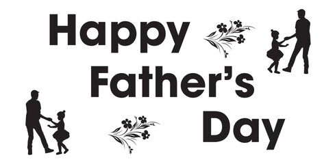Happy Fathers Day calligraphy poster. Vector black bow tie and frame decoration for Father's day sale shopping, special offer banner. Best Dad in the world