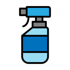  Spray Bottle Line Filled Icon Design